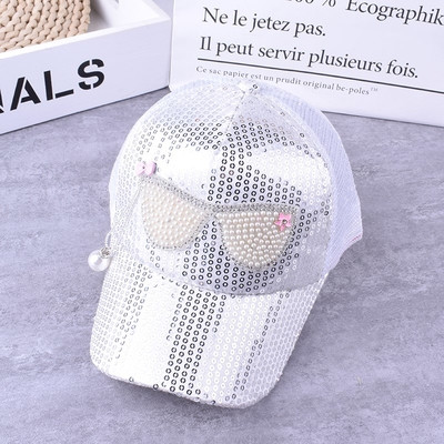 Pălărie modernă pentru fete pentru copii cu paiete