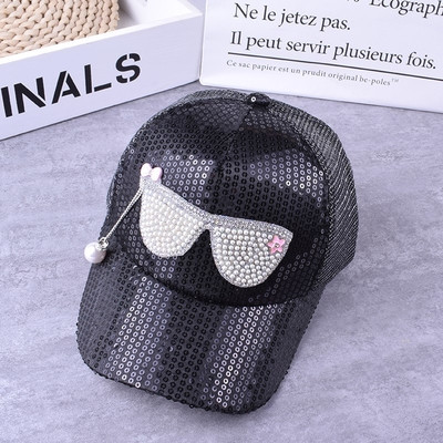 Pălărie modernă pentru fete pentru copii cu paiete