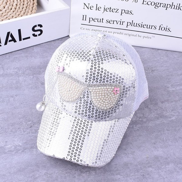 Pălărie modernă pentru fete pentru copii cu paiete