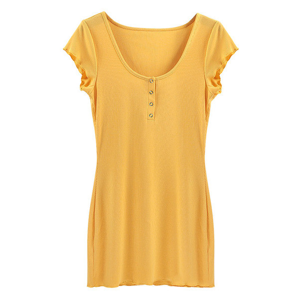 Rochie scurta de dama cu decolteu in V in doua culori