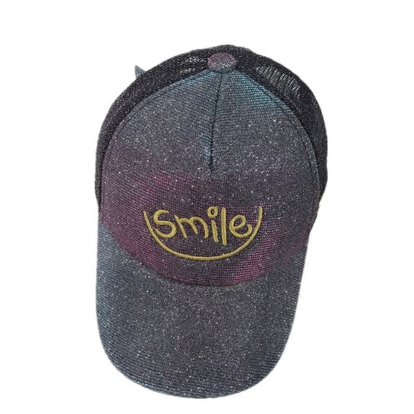 Palarie moderna pentru copii cu plasa, broderie si imprimeu