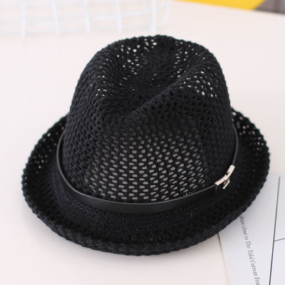 Palarie de plasa pentru copii pentru baieti si fete cu elemente de curea si matura