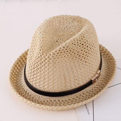 Palarie de plasa pentru copii pentru baieti si fete cu elemente de curea si matura