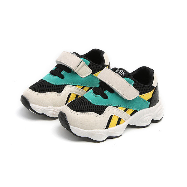 Adidași casual pentru copii cu autocolant în două culori pentru o fată și un băiat