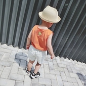 Maieu pentru copii in doua culori cu imprimeu pentru baieti