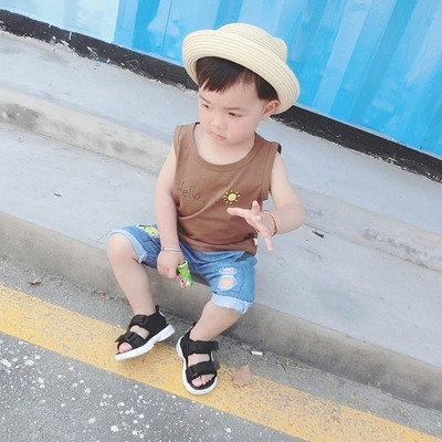 Maieu pentru copii in doua culori cu imprimeu pentru baieti