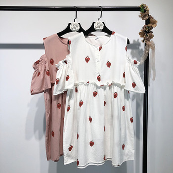 Rochie casual de dama subtire cu maneci largi in doua culori