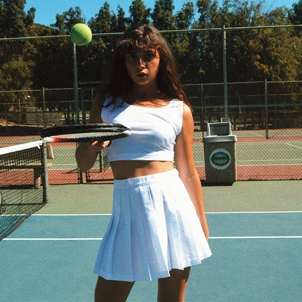 Fusta de dama cu talie inalta in alb-negru