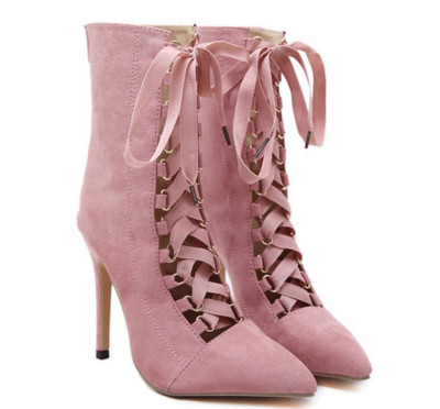 Κομψά γυναικεία παπούτσια με ψηλά τακούνια σε δύο χρώματα