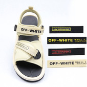 Ανδρικά σανδάλια σε μαύρο και άσπρο χρώμα