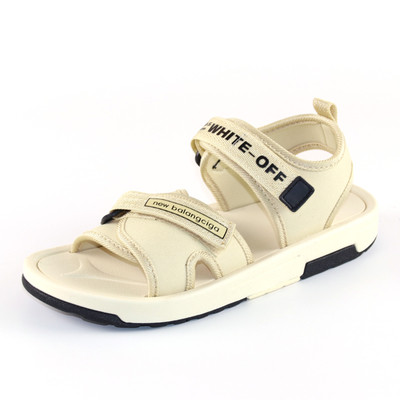 Ανδρικά σανδάλια σε μαύρο και άσπρο χρώμα