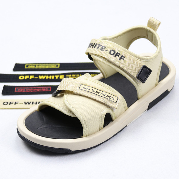 Ανδρικά σανδάλια σε μαύρο και άσπρο χρώμα