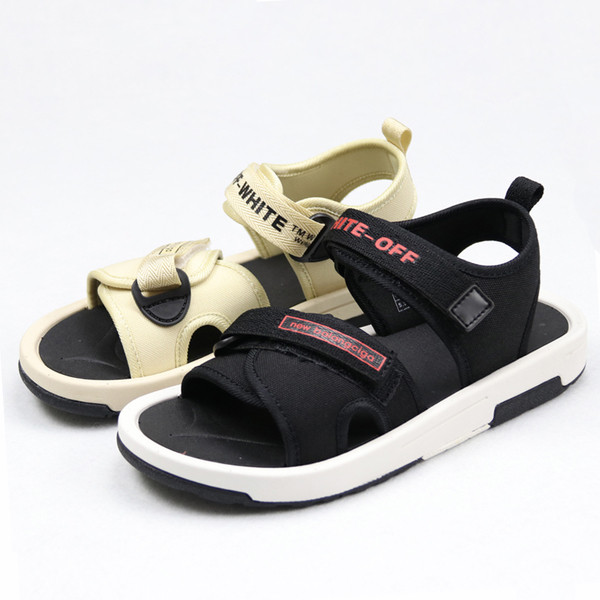 Ανδρικά σανδάλια σε μαύρο και άσπρο χρώμα