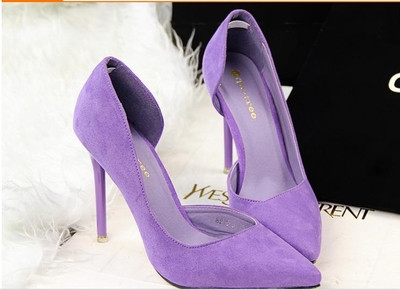 Pantofi eleganti de dama cu toc inalt in trei culori