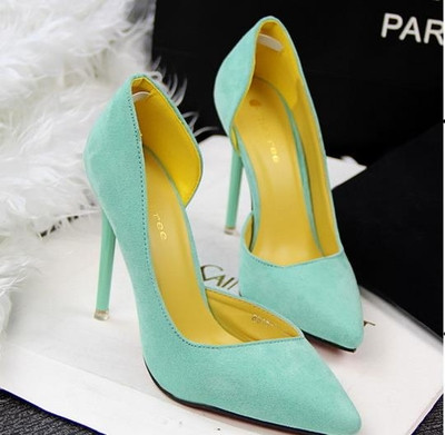 Pantofi eleganti de dama cu toc inalt in trei culori