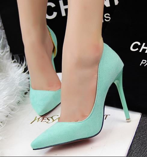 Pantofi eleganti de dama cu toc inalt in trei culori