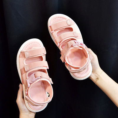 Άνετα περιστασιακά γυναικεία σανδάλια με τρία χρώματα