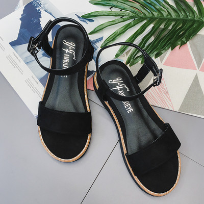 Μαύρα casual γυναικεία σανδάλια
