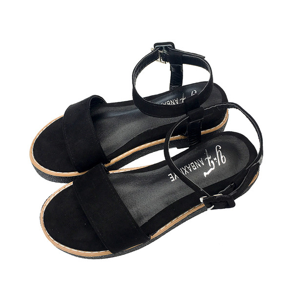Μαύρα casual γυναικεία σανδάλια