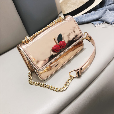 Geantă mică de damă cu decor 3D cu mâner lung în cinci culori