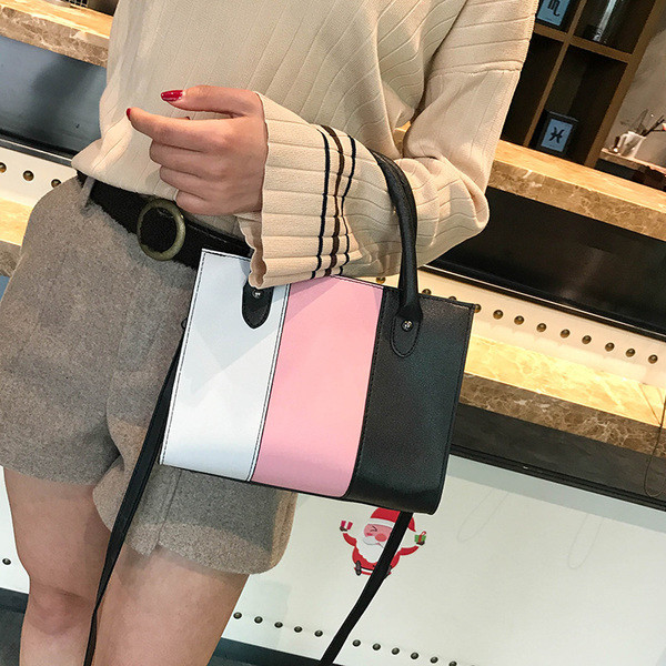 Geanta de dama cu manere scurte si lungi in trei culori