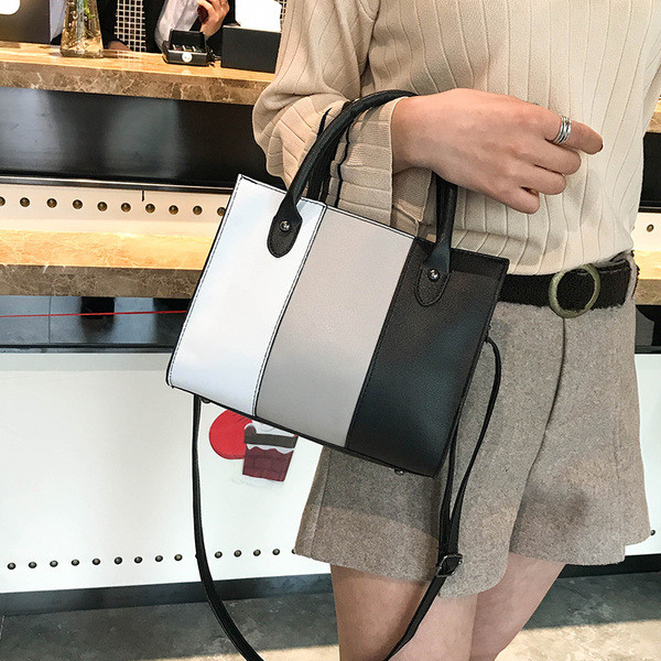 Geanta de dama cu manere scurte si lungi in trei culori