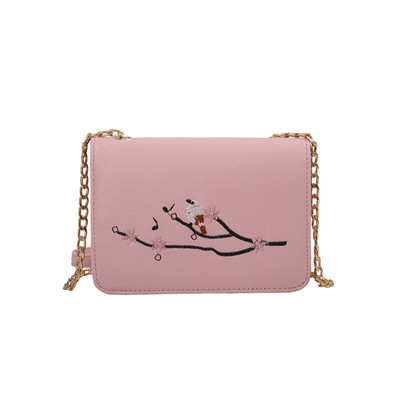 Geanta de dama cu broderie in patru culori