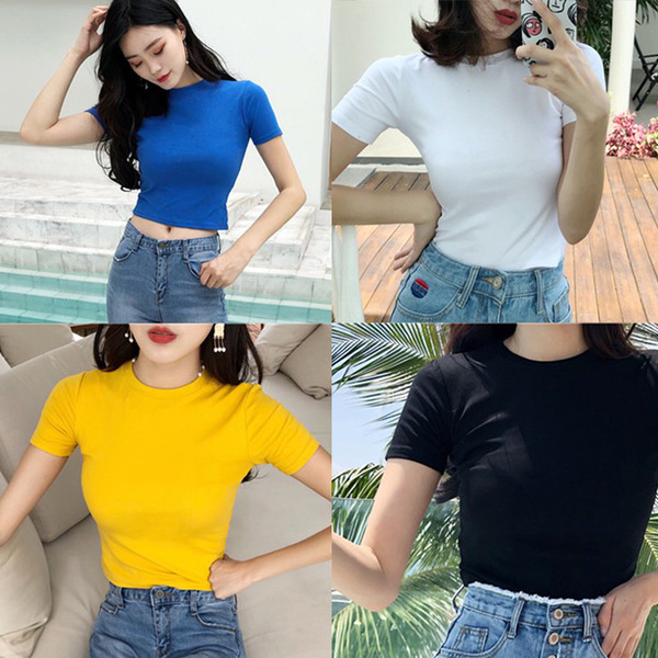 Tricou scurt de dama in mai multe culori