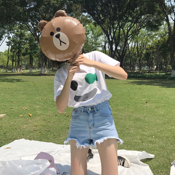 Blugi scurti de dama cu motive rupte in doua culori