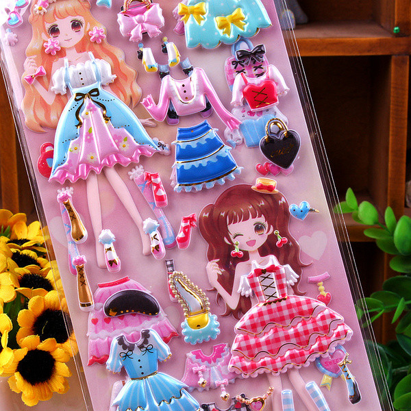 Gyermek matricák 2 darab lányoknak különböző modellek