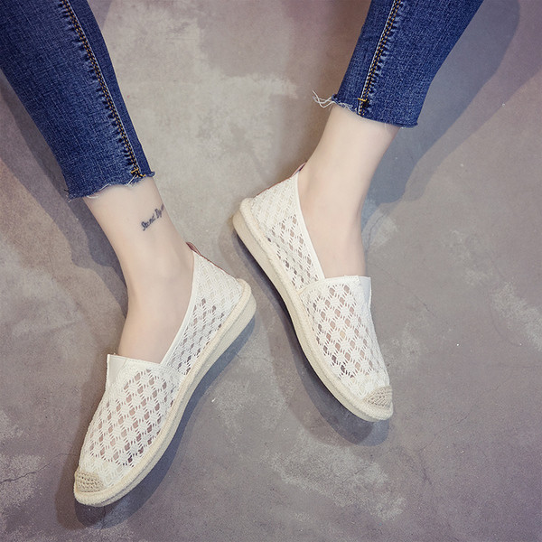 Mocasini din plasă de damă în trei culori