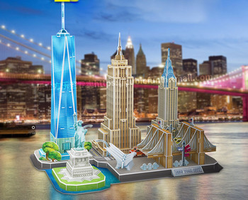 Νέα Υόρκη και Παρίσι 3D παζλ