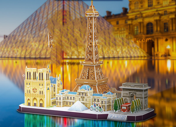 Ню Йорк и Париж 3D пъзели