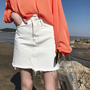 Fusta de dama din denim in doua culori