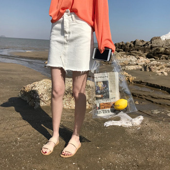 Fusta de dama din denim in doua culori