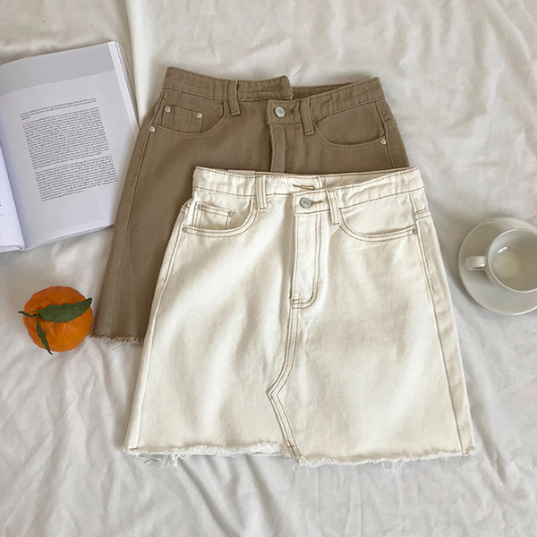 Fusta de dama din denim in doua culori