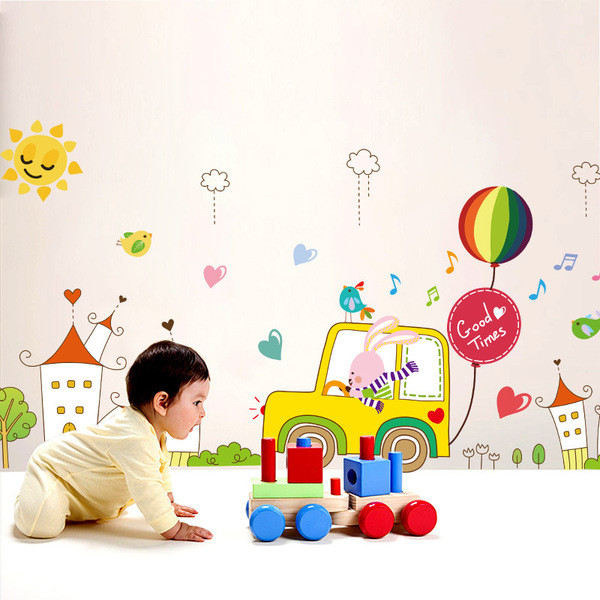 Цветни детски стикери за стая