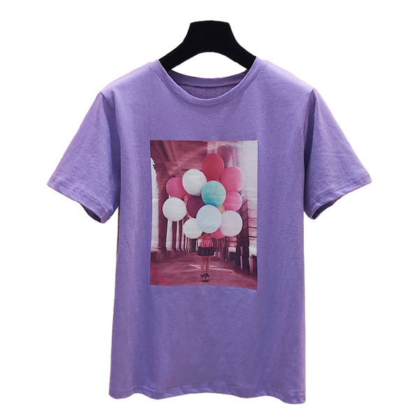 Tricou dama cu aplicare de diferite culori