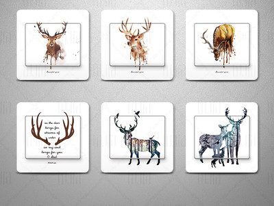 Mici autocolante decorative pentru decor - 6 piese