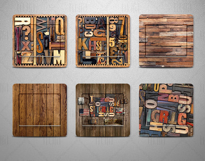 Mici autocolante decorative pentru decor - 6 piese