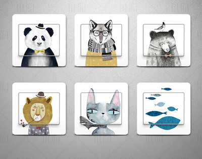 Mici autocolante decorative pentru decor - 6 piese