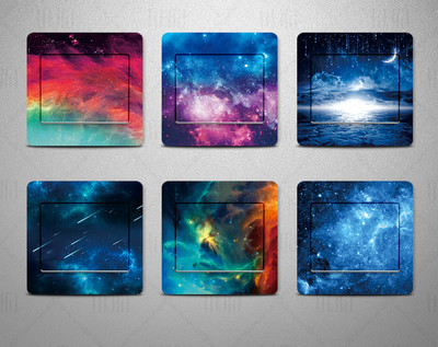 Mici autocolante decorative pentru decor - 6 piese