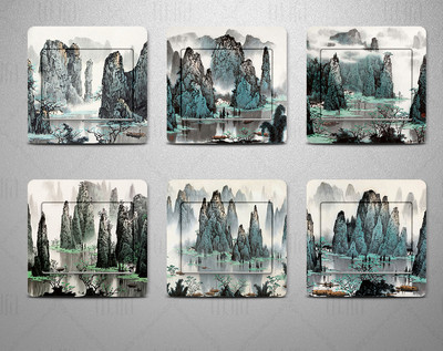 Mici autocolante decorative pentru decor - 6 piese