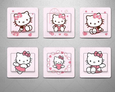 Mici autocolante decorative pentru decor - 6 piese