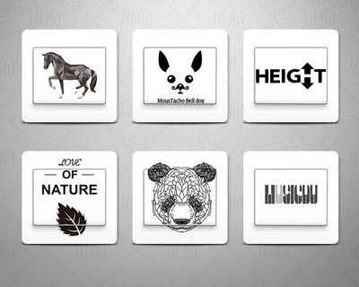 Mici autocolante decorative pentru decor - 6 piese