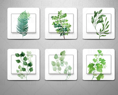 Mici autocolante decorative pentru decor - 6 piese