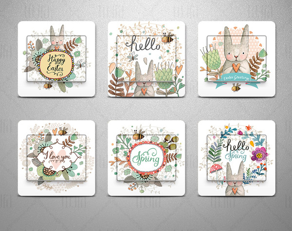 Mici autocolante decorative pentru decor - 6 piese