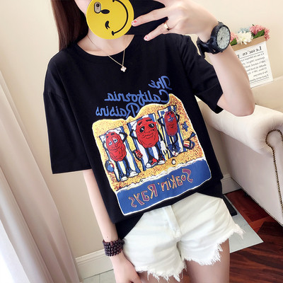 Γυναικείο μπλουζάκι με διαφορετικά χρώματα