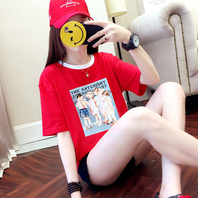 Γυναικείο μπλουζάκι με διαφορετικά χρώματα