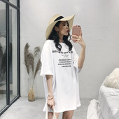 Γυναικείο χιτώνα σε τρία χρώματα με επιγραφή